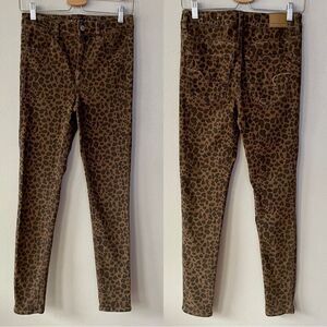 American Eagle Leopard Print Super High-Rise Jeggings - Size: 4 Regular